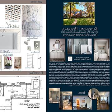 Dream bathroom makeover design board for Kuykendall residence